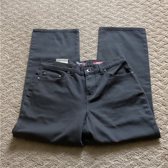 STYLE & COMPANY JUST RIGHT EASY STRETCH STRAIGHT LEG Size 6 SHORT - Picture 1 of 7